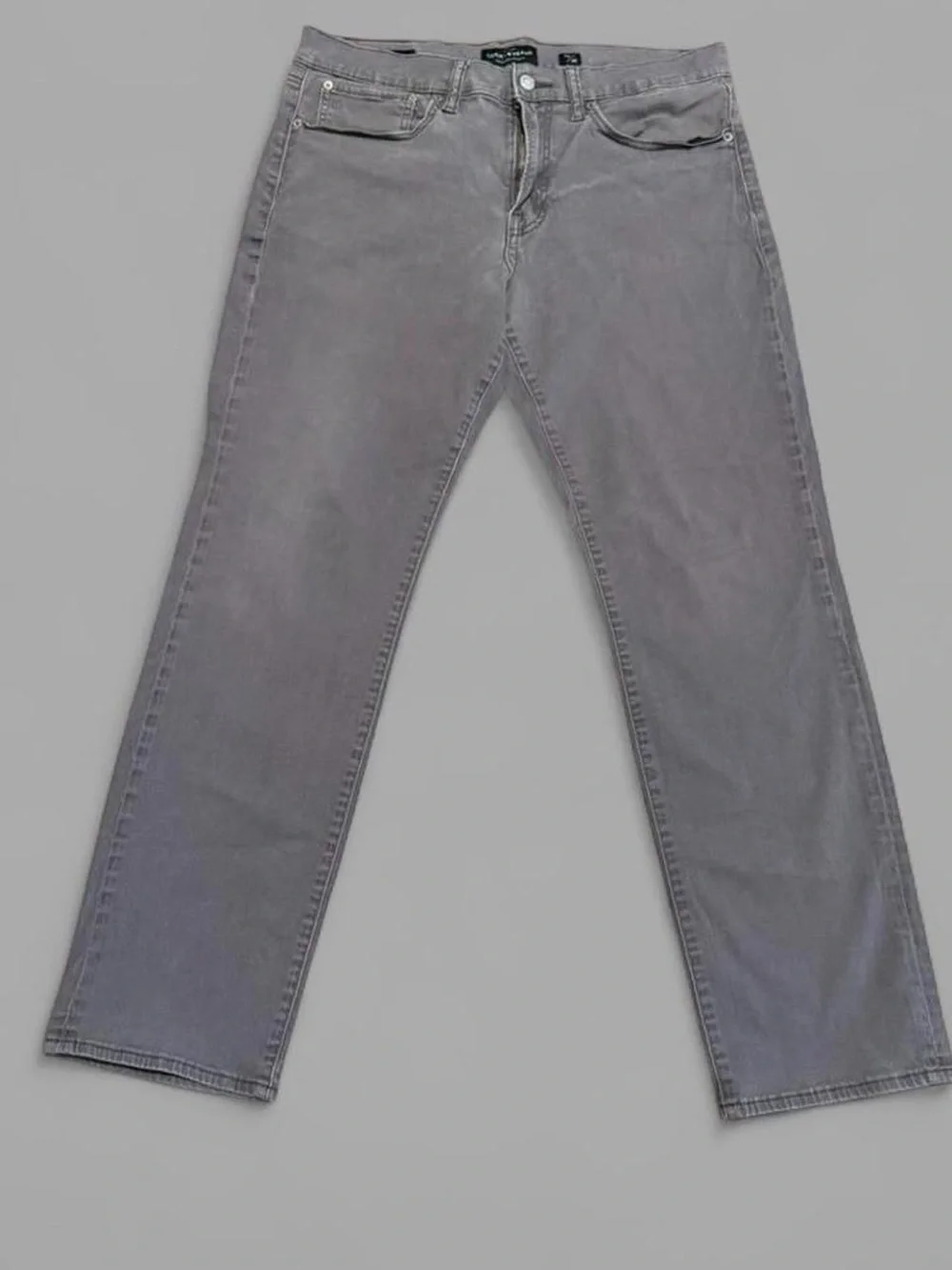 Lucky Brand Men's Gray 121 Slim Straight Pants 34x30